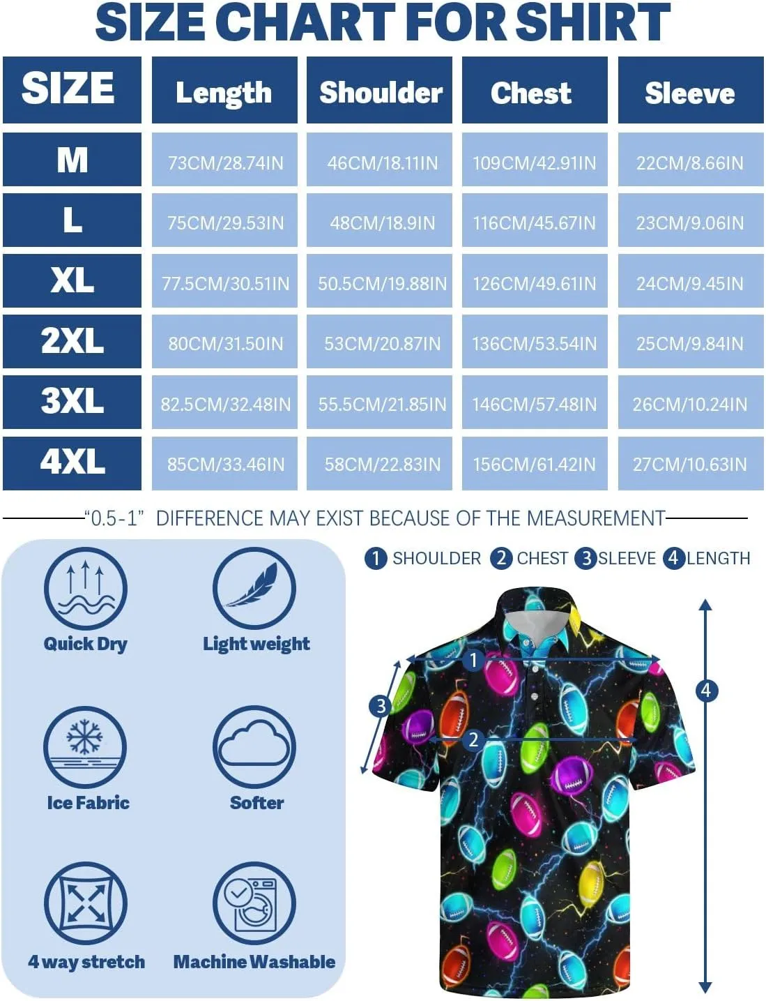 Men's Golf Shirts Short Sleeve Polo Shirts for Men Performance Moisture Wicking Dry Fit Golf Polo Shirts