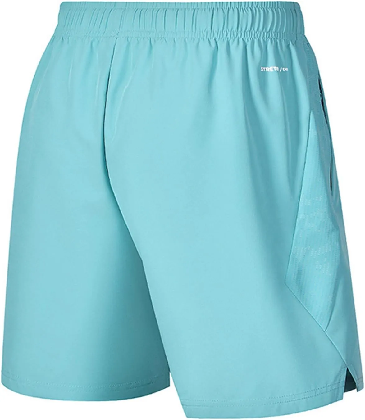 Men's Quick Dry Mesh Shorts with Zipper Pockets Summer Plus Size Drawstring Outdoor Elastic Waist Gym Trunks