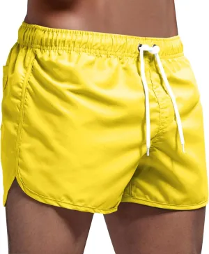 Mens Summer Hawaiian Beach Swim Trunks Quick Dry Surf Boardshorts Bathing Suit Shorts with Mesh Lining Swimming Clothing
