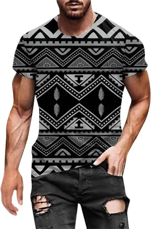 Mens Summer Shirt Rainbow Tie Dye T-Shirt Summer Casual Short Sleeve Tops Cool 3D Printing Muscle Workout Tees Blouse