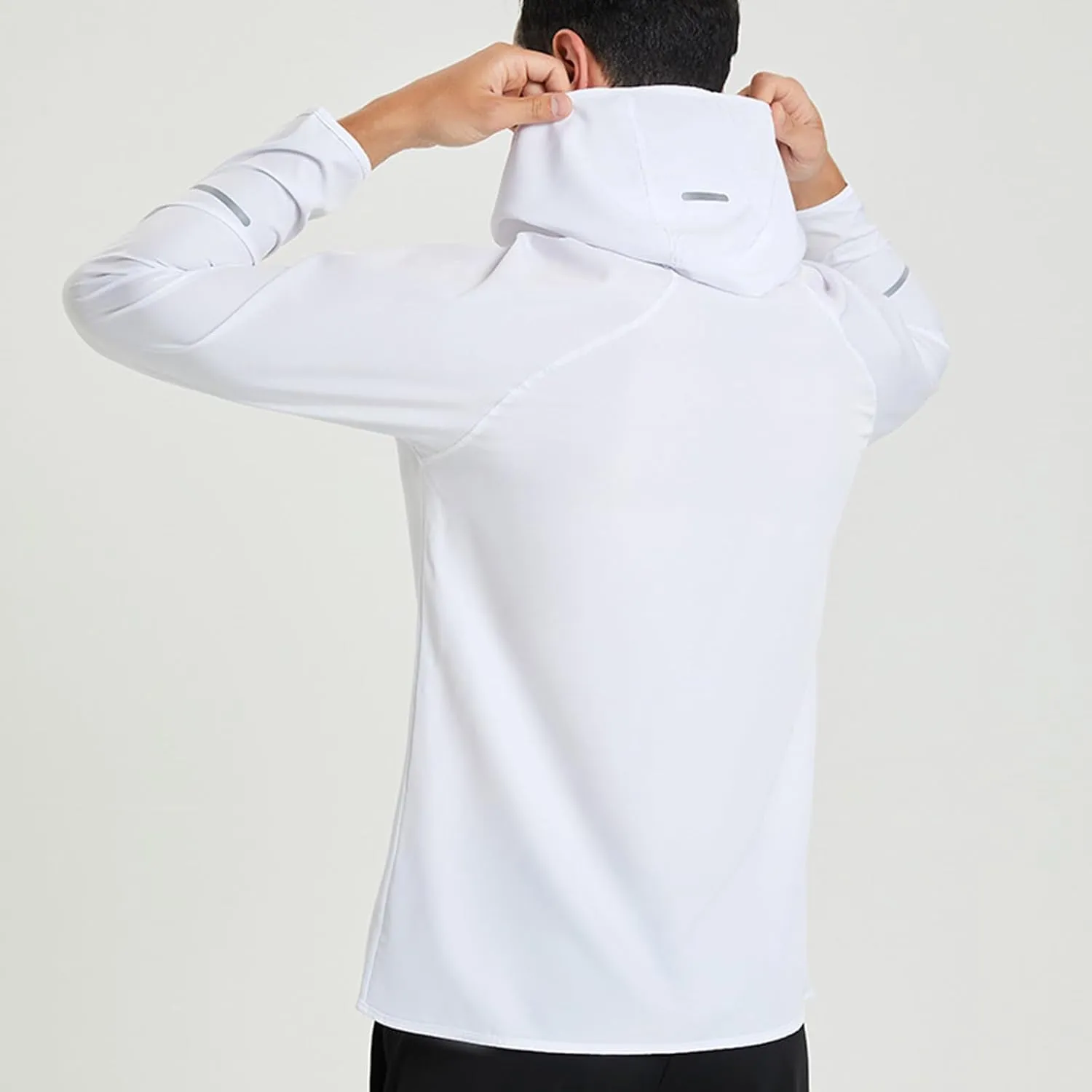 Men's Sun Protection Hoodie Shirt Lightweight Summer Outdoor Fishing Hiking Casual Jacket Breathable Athletic Coat
