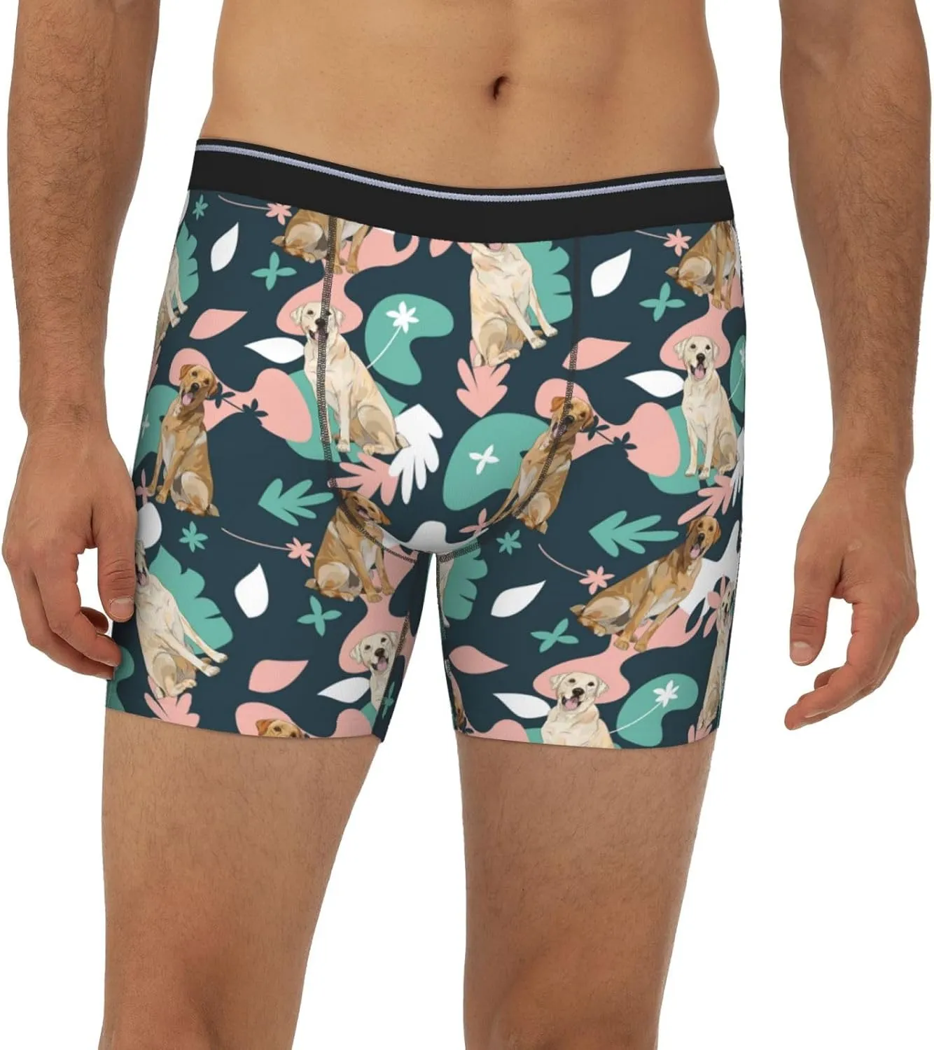 Mens Underwear Boxer Briefs - Soft Breathable Labrador Retriever Dog No.1014 Men Underwear Boxer Briefs