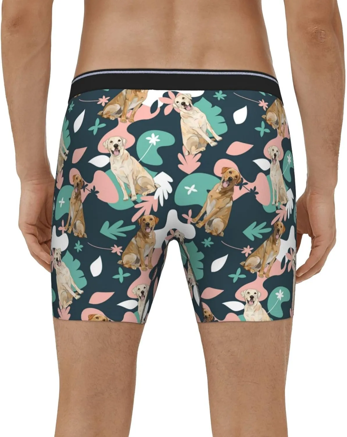 Mens Underwear Boxer Briefs - Soft Breathable Labrador Retriever Dog No.1014 Men Underwear Boxer Briefs