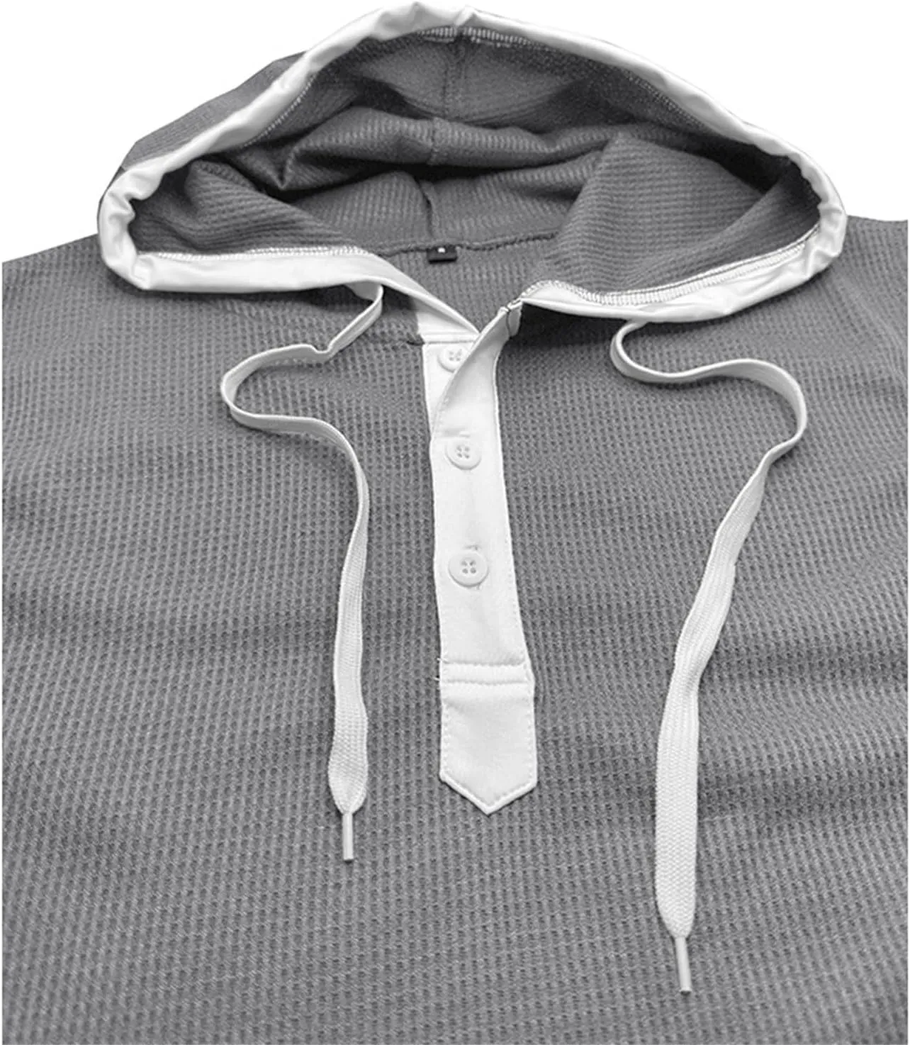 Mens Waffle Tank Tops Hoodie Shirts Sleeveless Gym Hoodies Bodybuilding Muscle Shirts Casual Beach Hippie Shirts