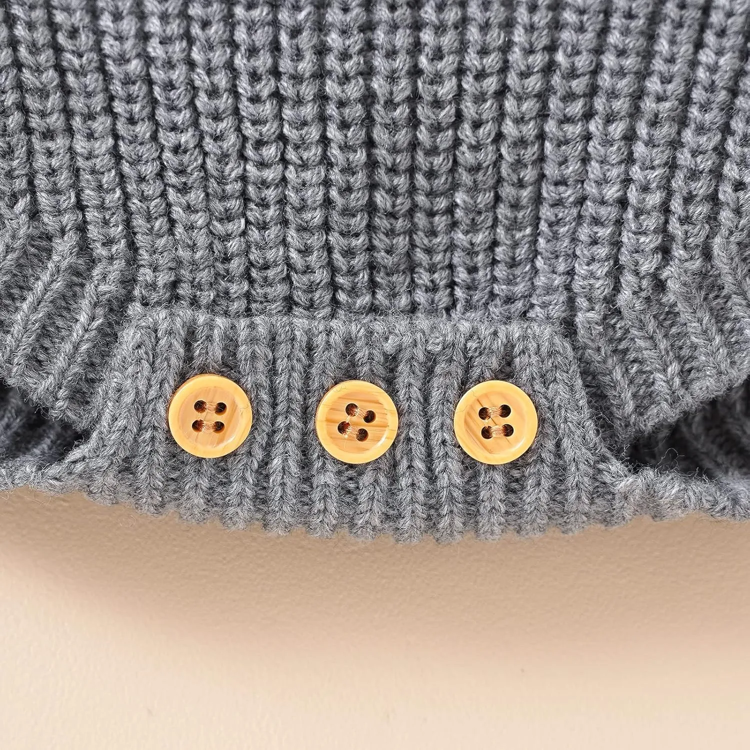 Newborn Baby Girl Boy Knit Sweater Romper Neutral One Piece Bodysuit Pullover Fall Winter Clothes