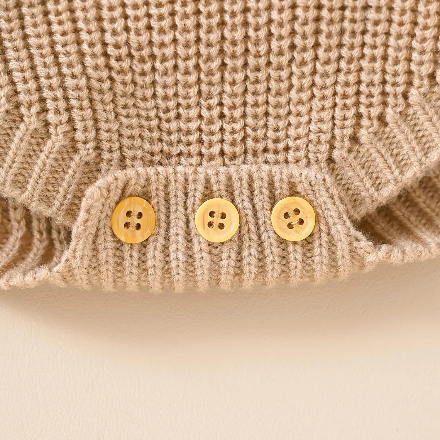 Newborn Baby Girl Boy Knit Sweater Romper Neutral One Piece Bodysuit Pullover Fall Winter Clothes
