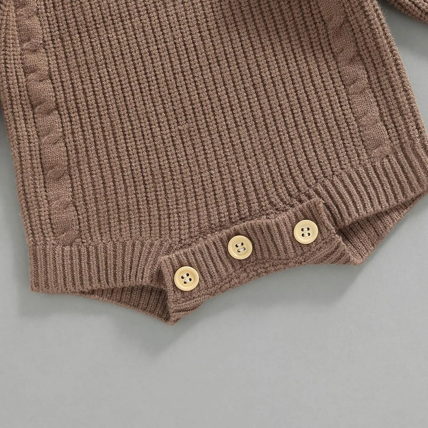 Newborn Baby Girl Boy Knit Sweater Romper Neutral One Piece Bodysuit Pullover Fall Winter Clothes