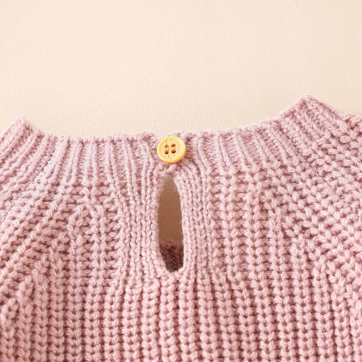 Newborn Baby Girl Boy Knit Sweater Romper Neutral One Piece Bodysuit Pullover Fall Winter Clothes
