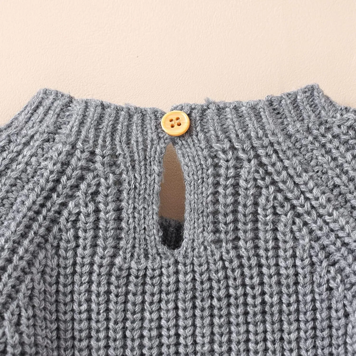 Newborn Baby Girl Boy Knit Sweater Romper Neutral One Piece Bodysuit Pullover Fall Winter Clothes