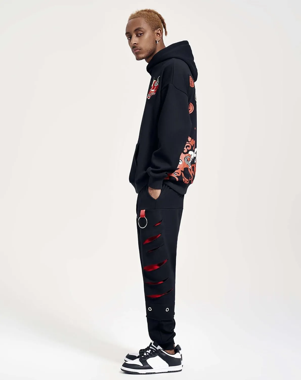 Niepce Inc Men's Japanese Streetwear Jogger Pants for Men