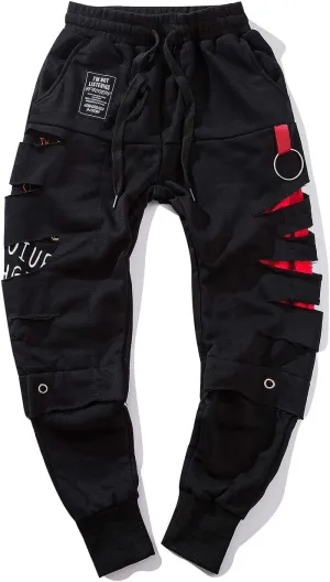 Niepce Inc Men's Japanese Streetwear Jogger Pants for Men