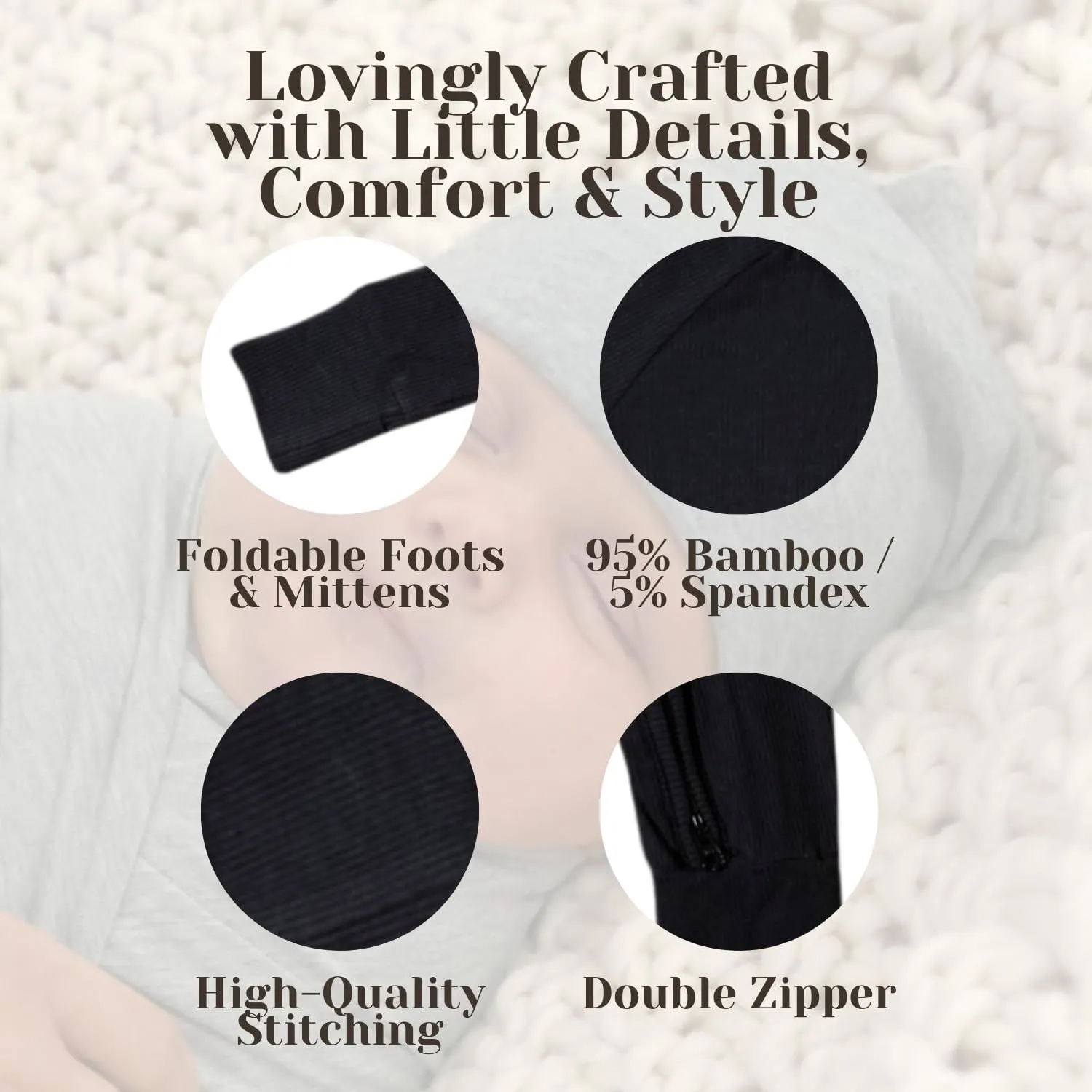 Organic Cotton Baby Romper, Pajamas & Loungewear for Baby, Sizes Newborn - 12-Months Gender Neutral Essentials