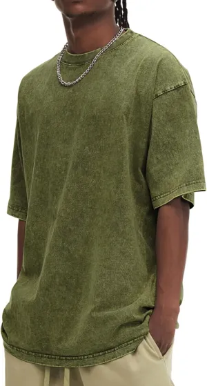 Oversized Tshirts for Men Vintage Tees Casual Loose Fit Retro Streetwear Shirts Acid Wash Tees Baggy Tops