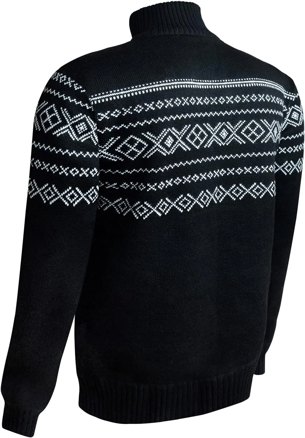 Quarter Zip Black Fleeces Soft Sweaters for Men 1/4 Zip Golf Cashmere Pullovers