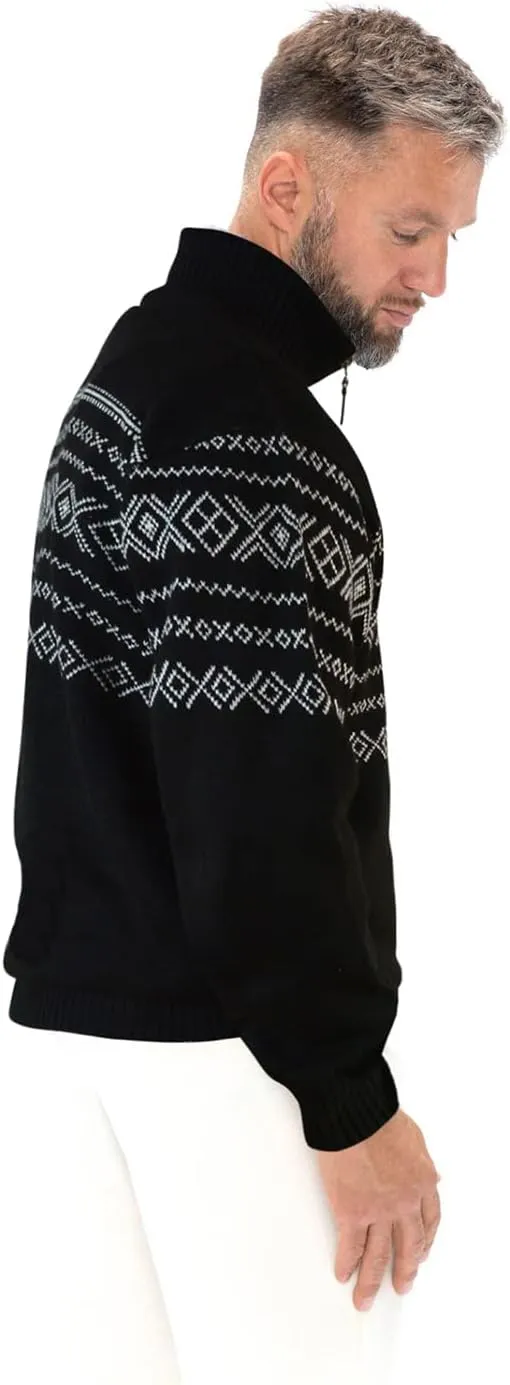 Quarter Zip Black Fleeces Soft Sweaters for Men 1/4 Zip Golf Cashmere Pullovers