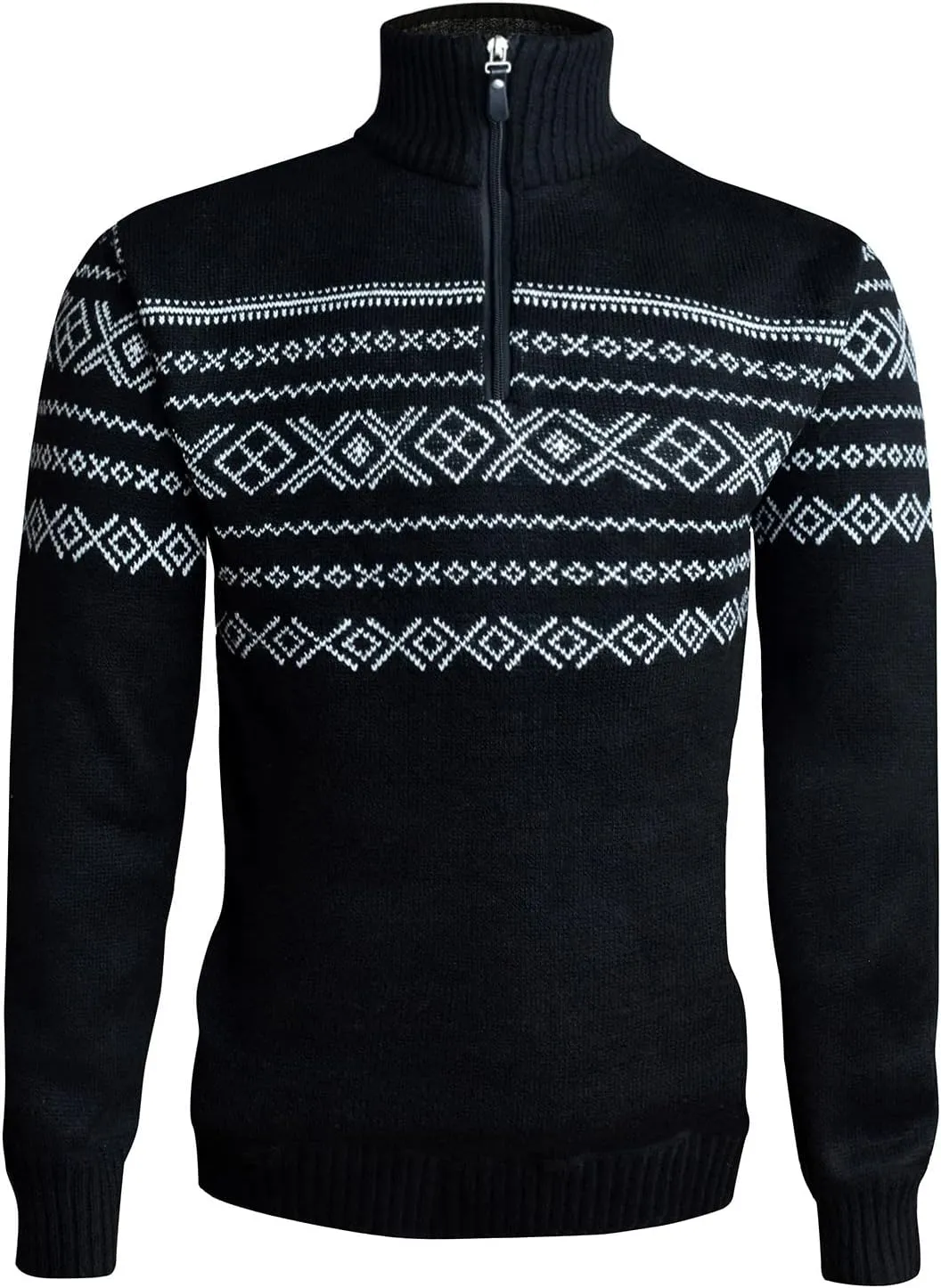 Quarter Zip Black Fleeces Soft Sweaters for Men 1/4 Zip Golf Cashmere Pullovers