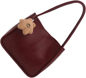 Retro Styles PU Leather Shoulder Bag for Women Spacious and Practical Underarm Bags Casual Handbag for Work or Travel