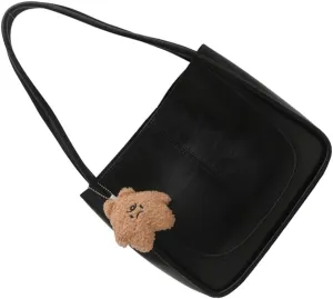 Retro Styles PU Leather Shoulder Bag for Women Spacious and Practical Underarm Bags Casual Handbag for Work or Travel