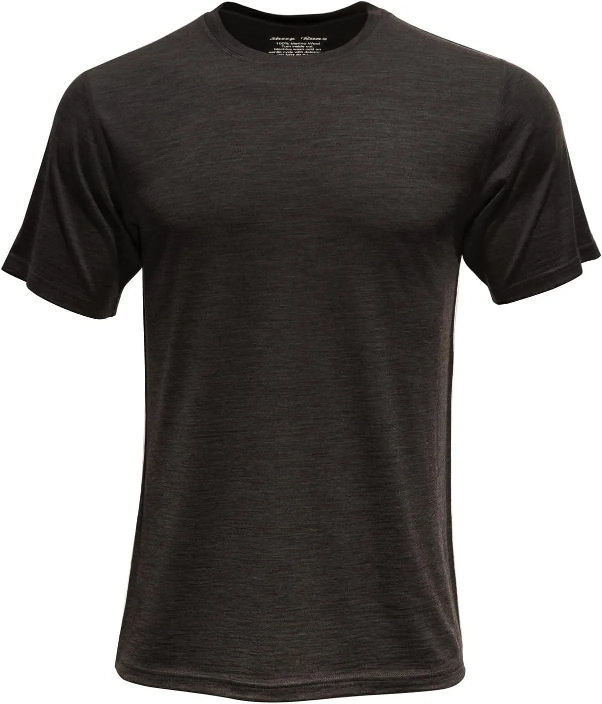 SHEEP RUN Men's Merino Wool Lightweight Hiking Running Workout Breathable Base Layer T Shirt