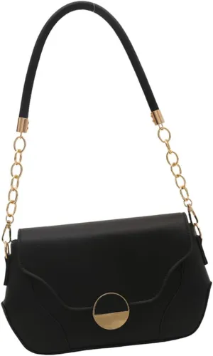 Shoulder Handbag，Fashionable PU Leather Shoulder Bag Creative Underarm Bag Casual Underarm Purse with Chain Strap for Girls and Women