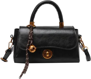 Shoulder Handbag，Vintage Styles Commuters Handbag PU Leather Shoulder Purse Small Square Crossbody Bag for Everyday Use and Travel