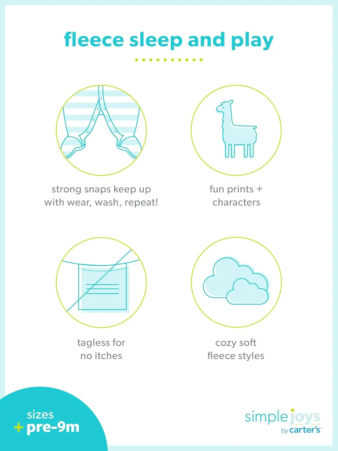 Simple Joys by Carter's Baby 3-Pack Neutral Sleep and Play