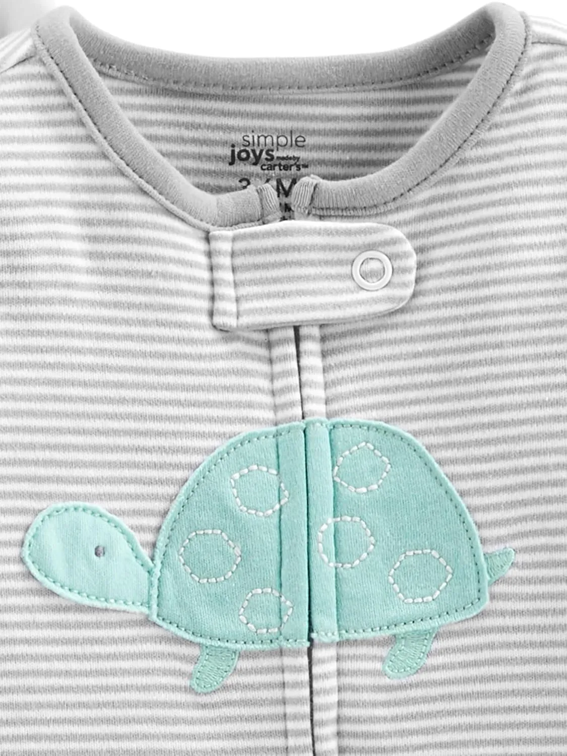 Simple Joys by Carter's Baby Neutral 2-Pack Cotton Footed Sleep and Play