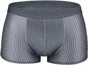 Sinzelimin Boxer Briefs for Men's Base Layer Underwear Boxer Shorts Soft Breathable Comfortable Pouch Panties Underpant