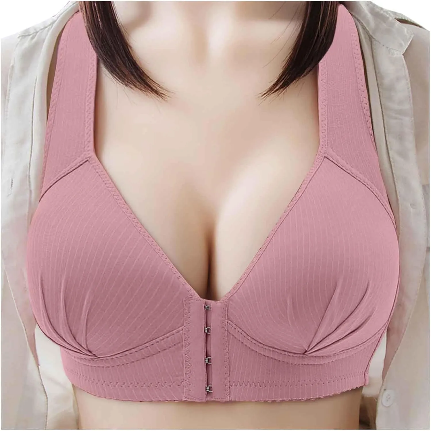 Sport Bra for Women Wireless Plus Size High Support Padded Fitness Yoga Bras Bralette