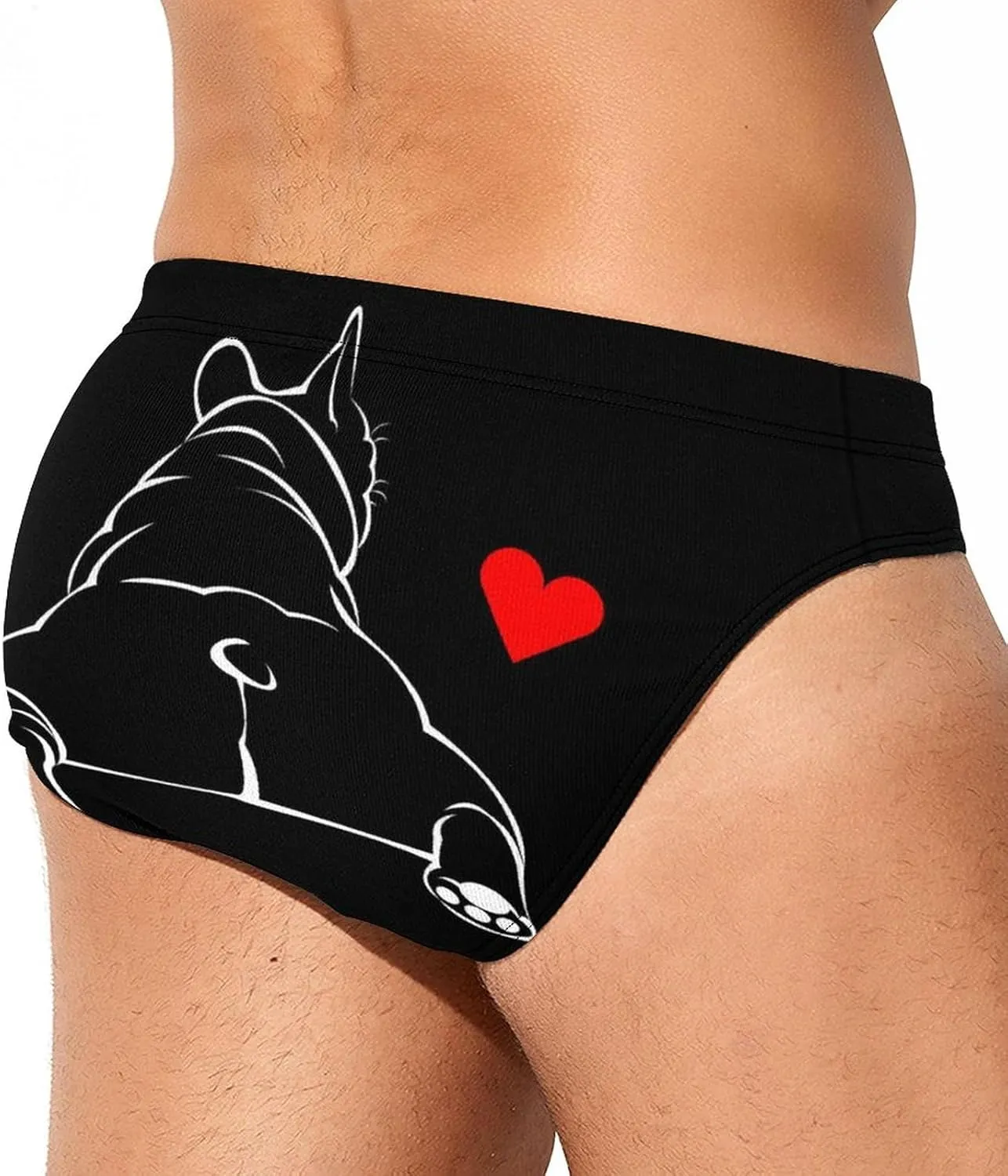 Supdreamc Men's Low Rise Swimwear Briefs Print Bikini Swimsuit
