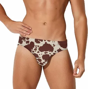 Supdreamc Men's Low Rise Swimwear Briefs Print Bikini Swimsuit