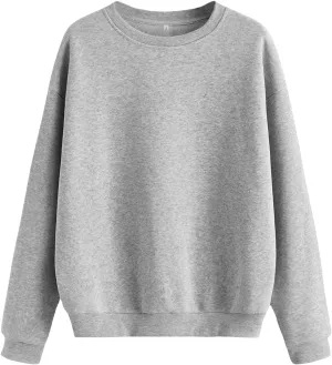 Sweatshirt for Women&Men Crewneck Basic Pullovers Long Sleeve Lightweight Cotton Tops Unisex Fashion Sweatshirts