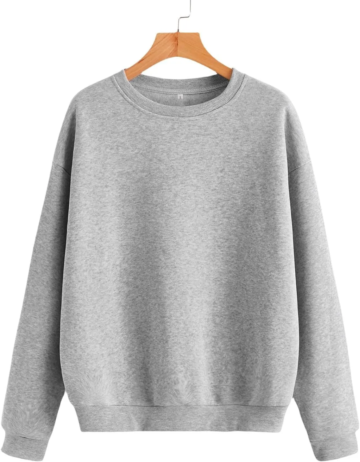 Sweatshirt for Women&Men Crewneck Basic Pullovers Long Sleeve Lightweight Cotton Tops Unisex Fashion Sweatshirts