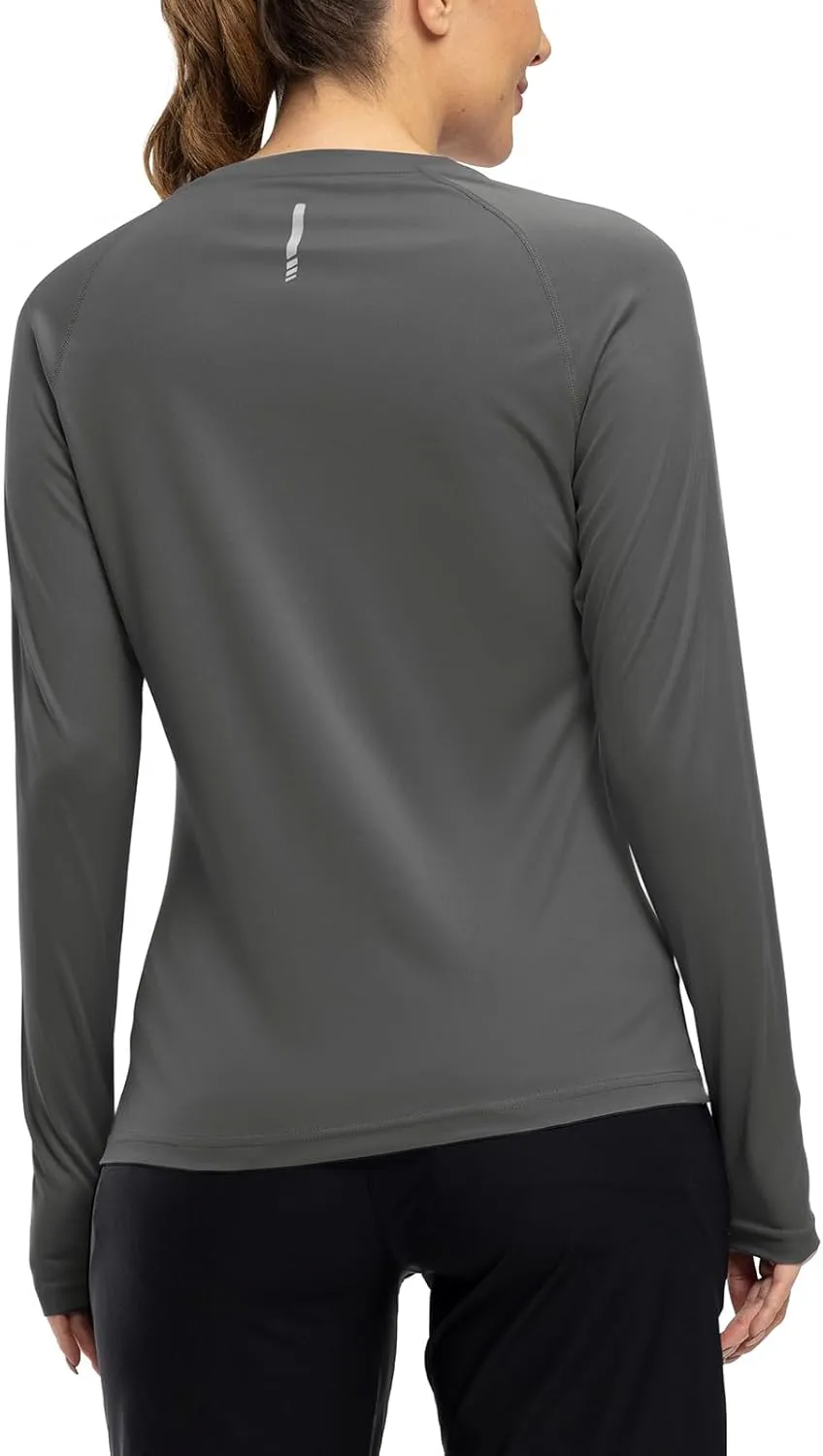 TBMPOY Women UPF 50  Long Sleeve Shirts Quick Dry Quarter Zipper Sun Shirts Hiking Athletic Workout Shirts