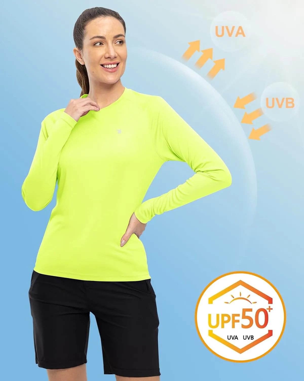 TBMPOY Women UPF 50  Long Sleeve Shirts Quick Dry Quarter Zipper Sun Shirts Hiking Athletic Workout Shirts