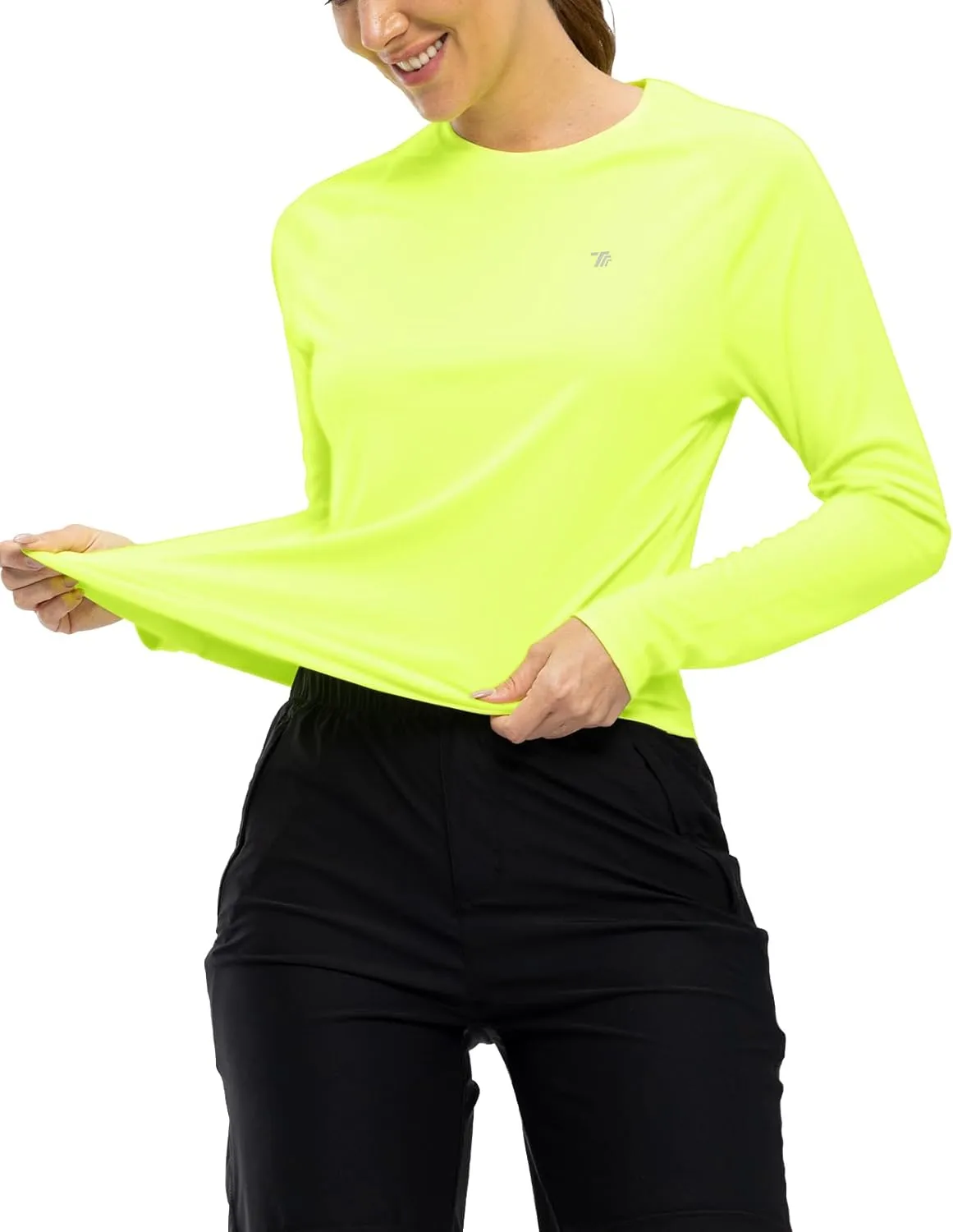 TBMPOY Women UPF 50  Long Sleeve Shirts Quick Dry Quarter Zipper Sun Shirts Hiking Athletic Workout Shirts