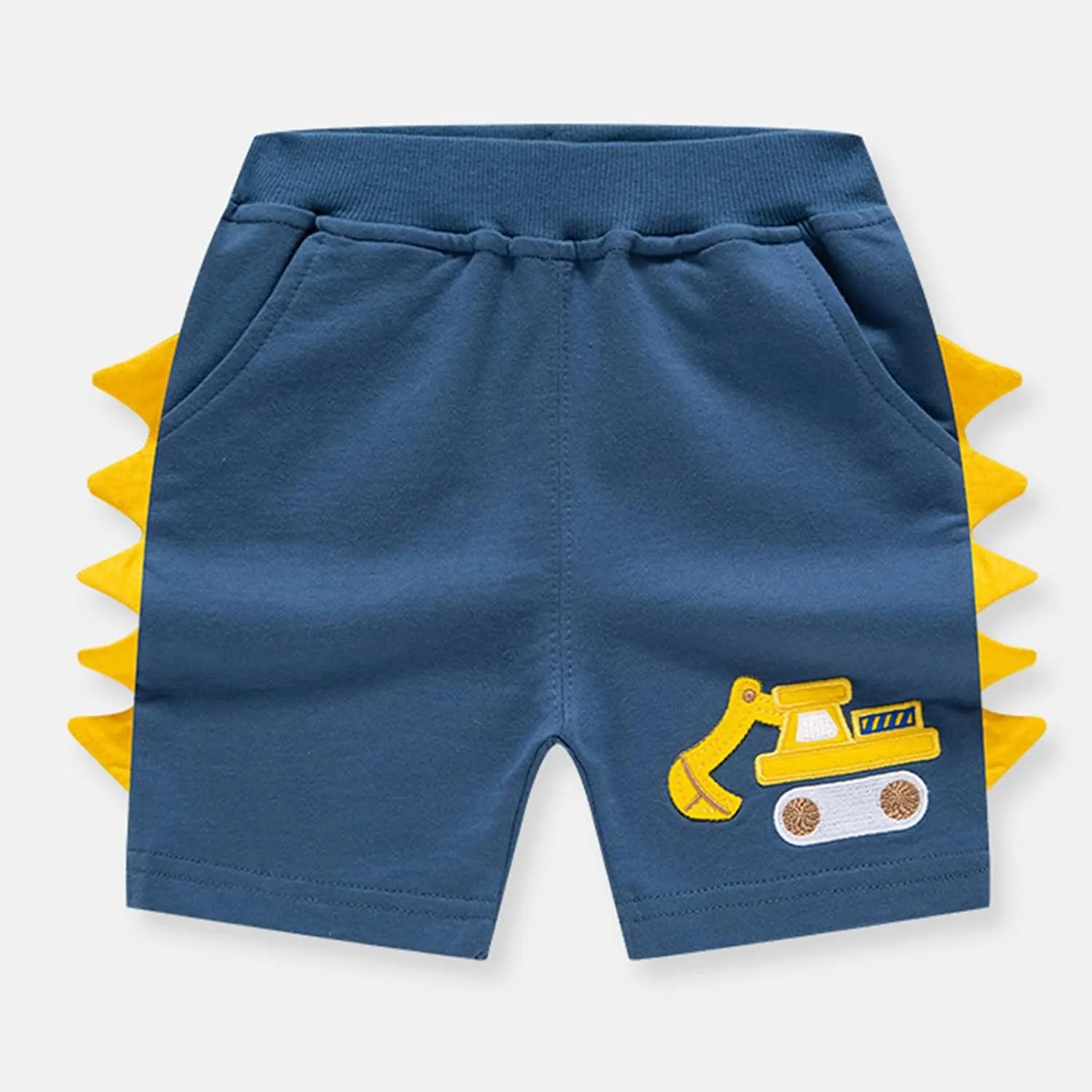 Toddler Boys Cartoon Embroidered Shorts Baby Girls Summer Cotton Casual Active Sports Shorts Pull on Jogger Pants