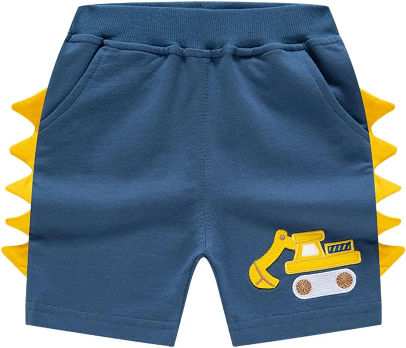 Toddler Boys Cartoon Embroidered Shorts Baby Girls Summer Cotton Casual Active Sports Shorts Pull on Jogger Pants