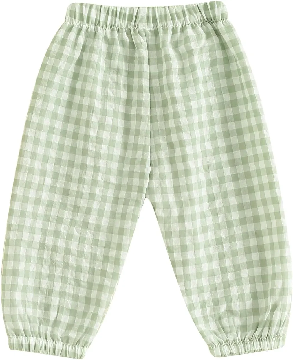 Toddler Checkered Pants Baby Girl Boy Elastic Waist Jogger Pants Kids Casual Plaid Trousers Infant Long Sweatpants