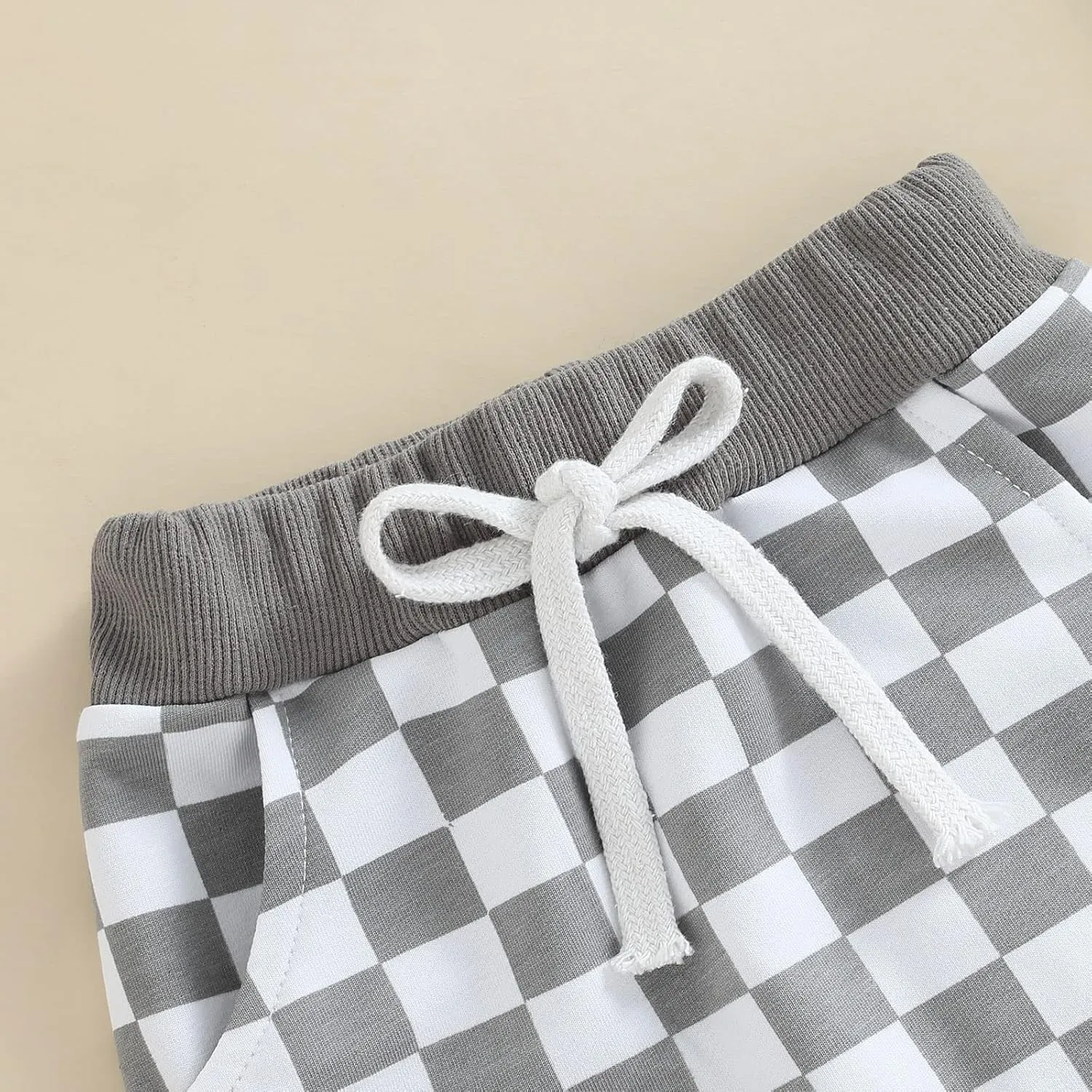 Toddler Checkered Pants Baby Girl Boy Elastic Waist Jogger Pants Kids Casual Plaid Trousers Infant Long Sweatpants