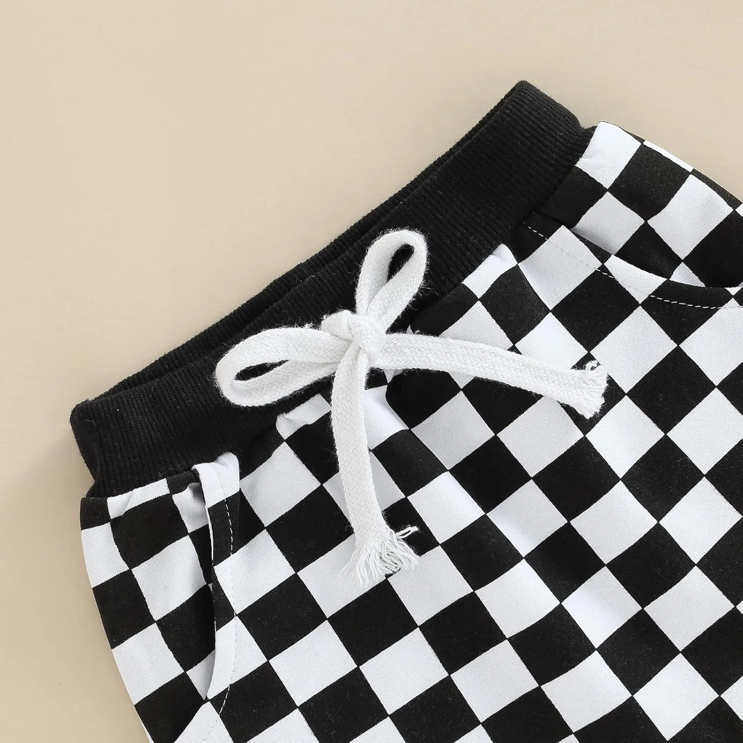 Toddler Checkered Pants Baby Girl Boy Elastic Waist Jogger Pants Kids Casual Plaid Trousers Infant Long Sweatpants