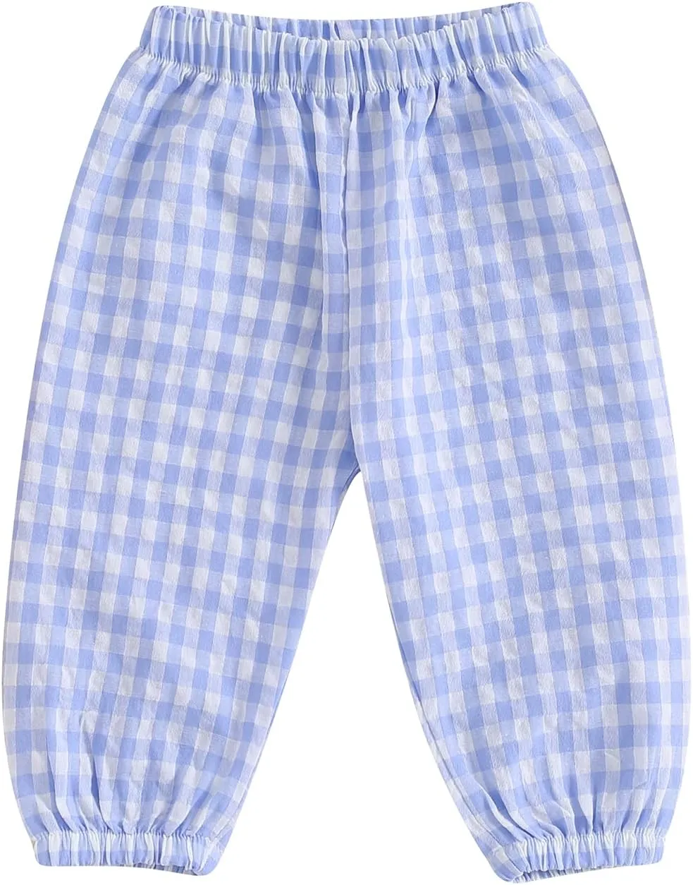 Toddler Checkered Pants Baby Girl Boy Elastic Waist Jogger Pants Kids Casual Plaid Trousers Infant Long Sweatpants