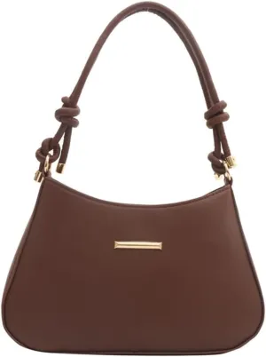 Trendy Candy Color Underarm Bag Practical PU Leather Shoulder Bags Work Handbag for Students and Office Newcomers