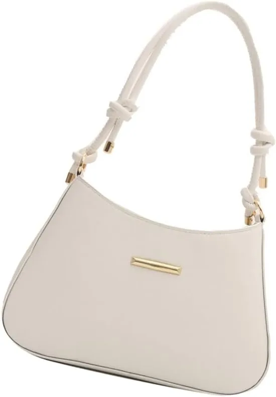 Trendy Candy Color Underarm Bag Practical PU Leather Shoulder Bags Work Handbag for Students and Office Newcomers