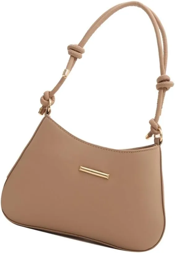 Trendy Candy Color Underarm Bag Practical PU Leather Shoulder Bags Work Handbag for Students and Office Newcomers