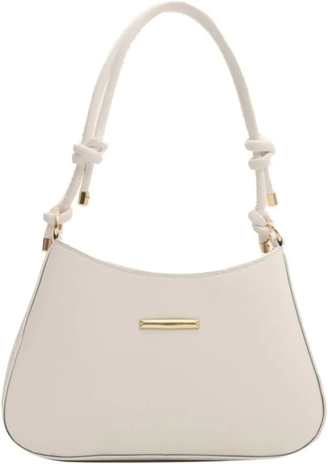 Trendy Candy Color Underarm Bag Practical PU Leather Shoulder Bags Work Handbag for Students and Office Newcomers