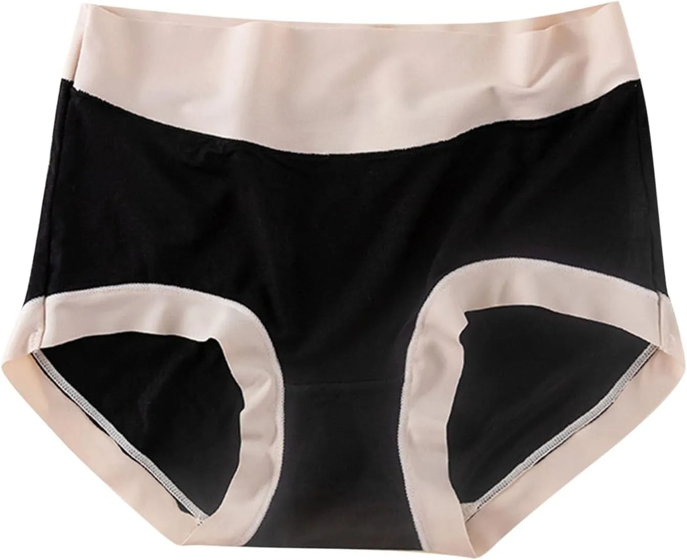 Underwear For Women Cotton High Waist Panties Full Coverage Briefs Soft Strech Ladies Breathable Panties-Multi Pack