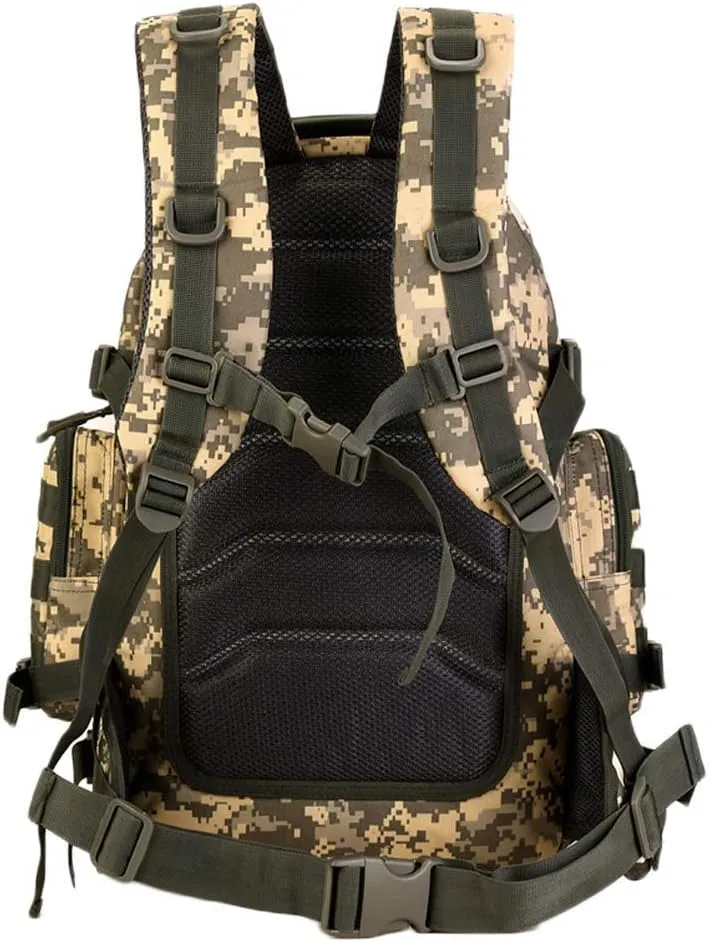 UNISTRENGH 40 Litre Tactical Backpack Multifunctional Trekking Rucksacks Outdoor Daypack Duffle Bag Urban Backpacking (ACU# Camouflage)