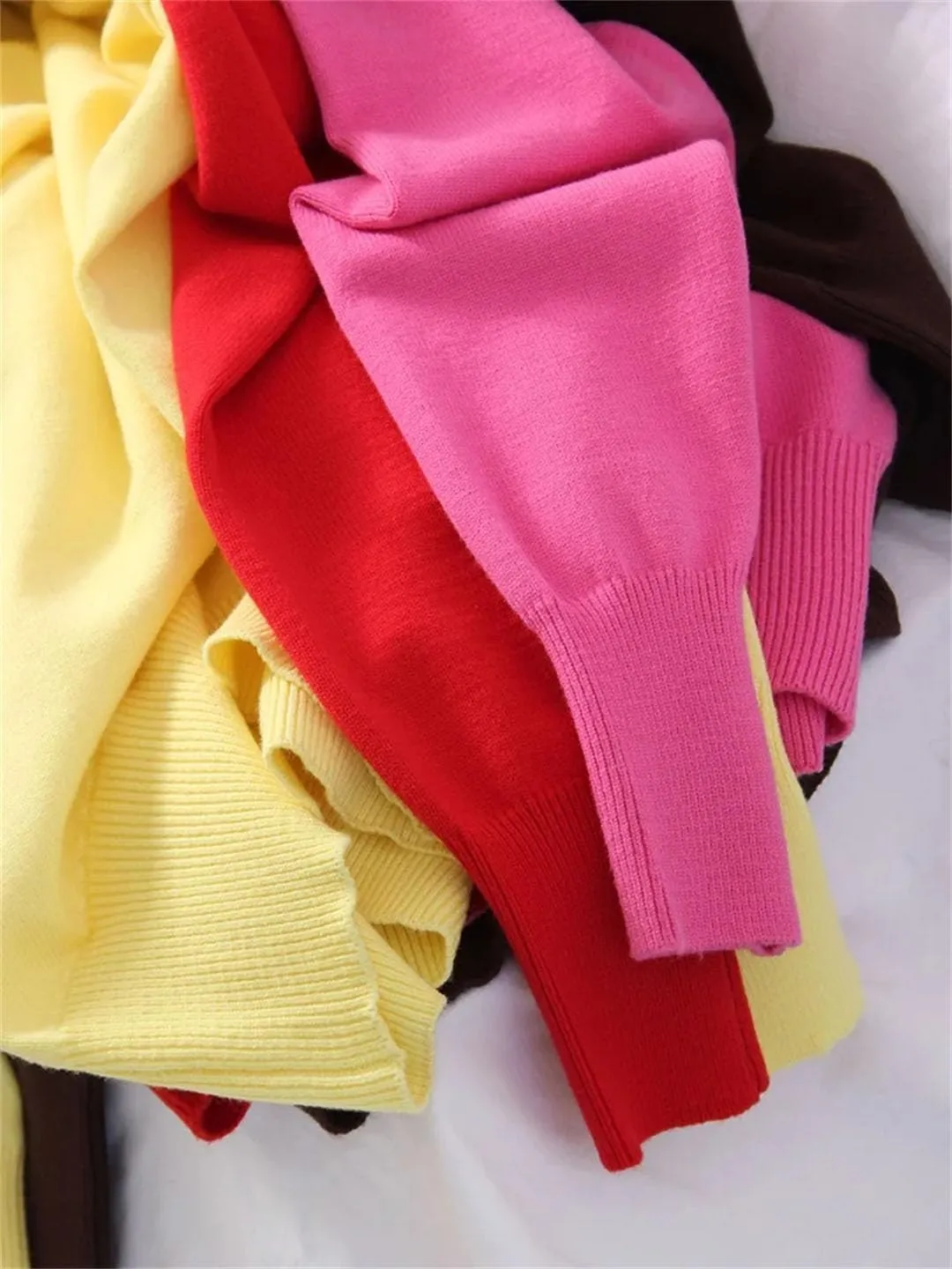 Women Basic Turtleneck Knit Sweater Fall Oversized Knit Pullovers Solid Long Sleeve Warm Sweaters