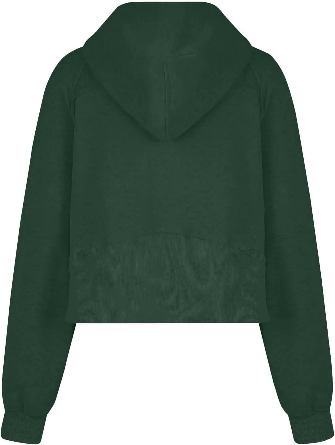 Womens Half Zip Pullovers Casual Long Sleeve Pullover Sweatshirt Thumb Hole Cropped Sweatshirts with Pocket